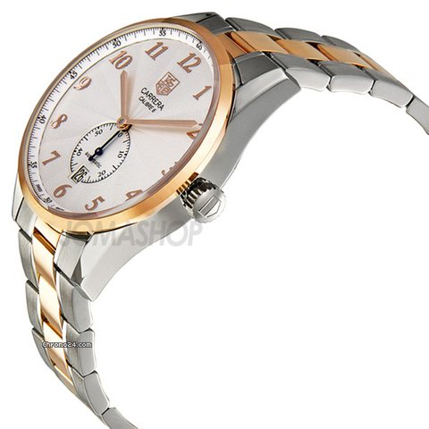 TAG Heuer Carrera Heritage Silver Dial Automatic Steel and 18kt Rose Gold Mens Watch WAS2151.BD0734 WATCHES 2