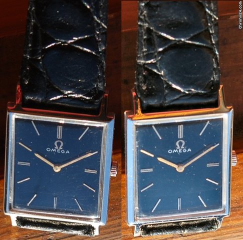 replica Omega Automatic Nero Rettangolare 1966 Acciaio + Garanz WATCHES 1