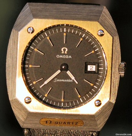 replica Omega Seamaster Quarzo Del 1976 Acciaio Oro Nuovo WATCHES 1