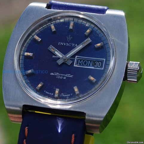 Invicta In Acciaio Automatic Rarissimo Sub 100 Mt. Anni 70 WATCHES 2