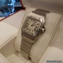 replica Cartier mini santos GALBEE quartz ss box and paers WATCHES 1