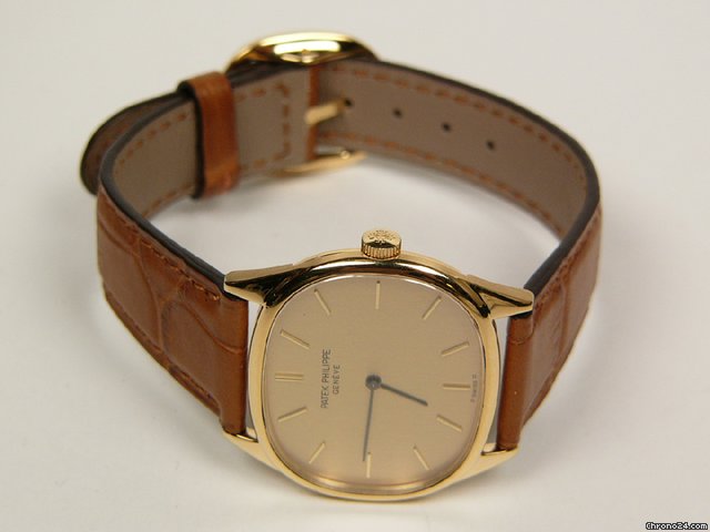 Patek Philippe Ellipse yellow gold leather mod. 3845J WATCHES 2