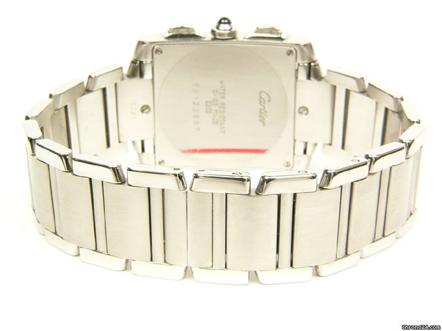 replica Cartier Tank Francaise Chronoflex stainless steel Mod 2303 WATCHES 1