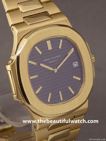 replica Patek Philippe NAUTILUS JUMBO GOLD 18K WATCHES 1