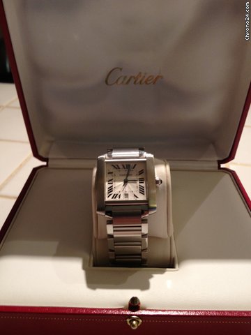 Cartier tank francaise men big size WATCHES 2