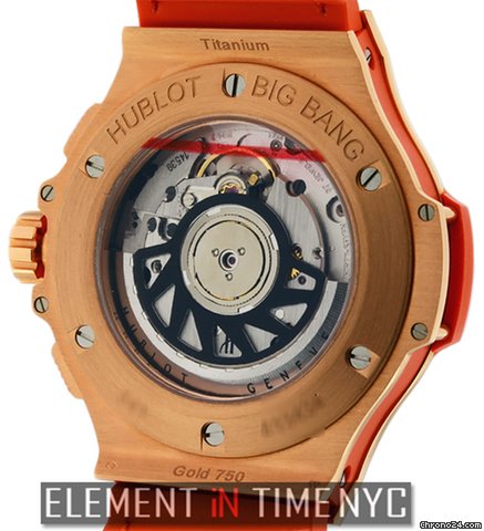 replica Hublot Big Bang Gold Tutti Frutti 41mm Orange 18k RG NIB WATCHES 1