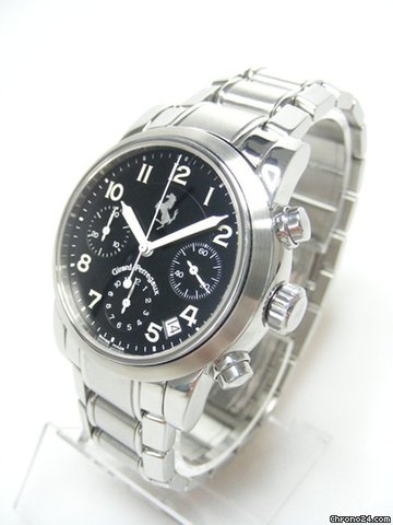 Girard Perregaux Chronographe "Ferrari" full steel/complet acier cadran noir black dial WATCHES 2