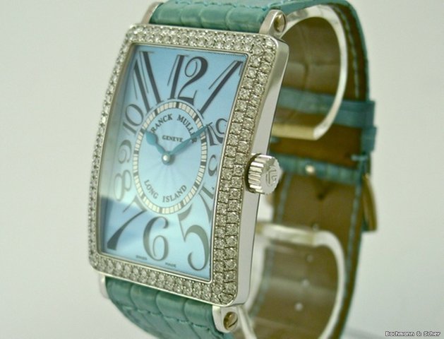 Franck Muller Long Island, Man Size, Automatic 18k White Gold, Two Dials WATCHES 2