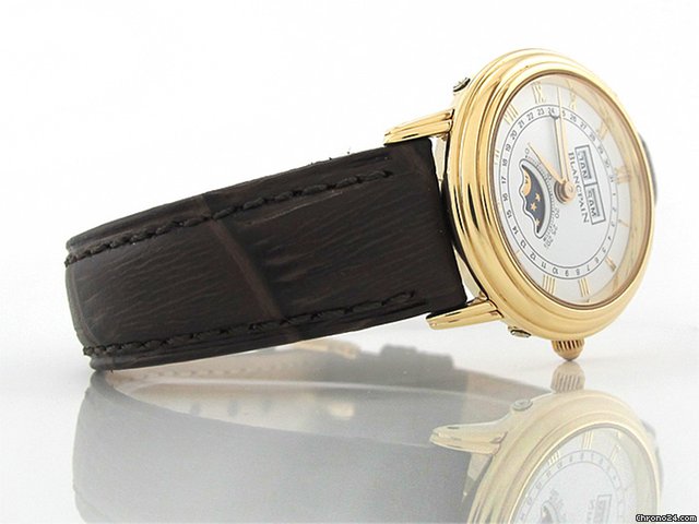 Blancpain "VILLERET" 26 mm 750/- Gelbgold Mondphase Vollkalender Handa WATCHES 2