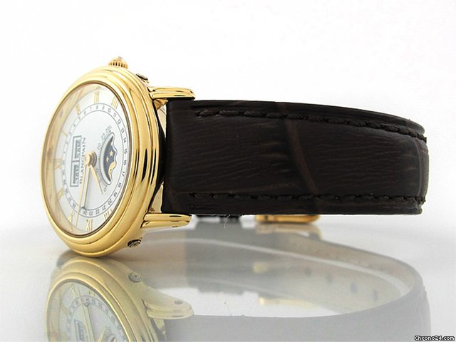 replica Blancpain "VILLERET" 26 mm 750/- Gelbgold Mondphase Vollkalender Handa WATCHES 1