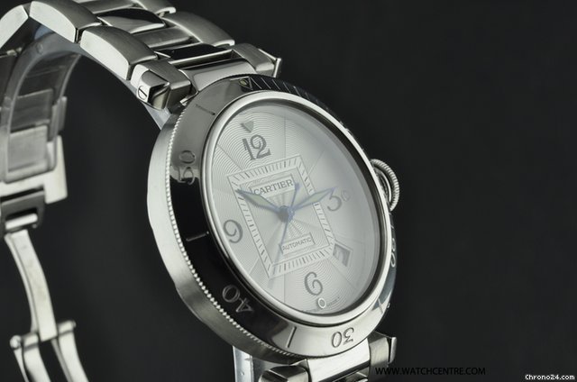Cartier Stainless Steel White Dial Pasha C B&P W31031H3 WATCHES 2