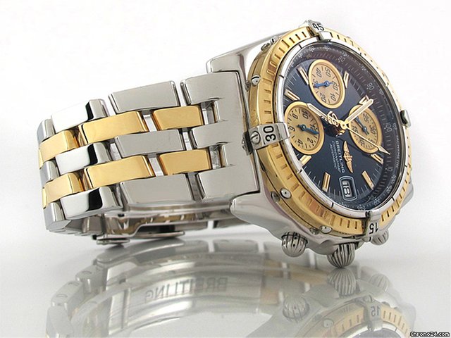 Breitling "WINDRIDER CHRONOMAT B.1305.1" 40 mm Edelstahl / Gelbgold Au WATCHES 2