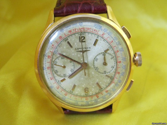 Longines chrono 30ch Flyback oro rosa 18 kt 38mm WATCHES 2