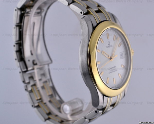 Omega Seamaster 120M SS/18K Yellow Gold 34.8MM White Dial WATCHES 2