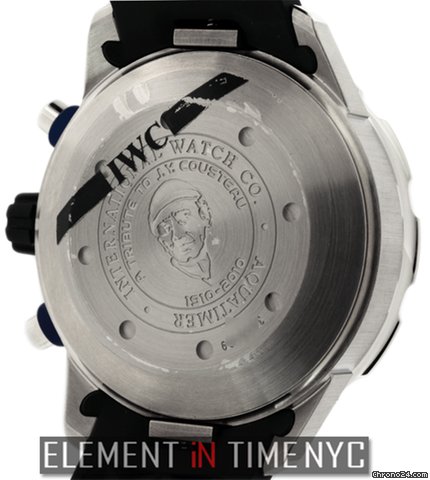 replica IWC Aquatimer Cousteau Chronograph Steel 45mm IW3767-06 NIB WATCHES 1