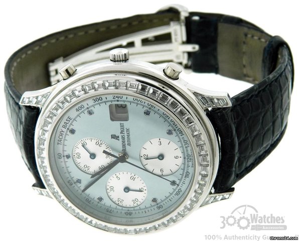 Audemars Piguet Rare Men's Platinum Mother of Pearl Baguette Diamond Watch WATCHES 2
