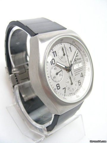 replica Bell & Ross Space 3 chronographe titanium and rubber/titane sur caoutchouc cadran silver dial WATCHES 1