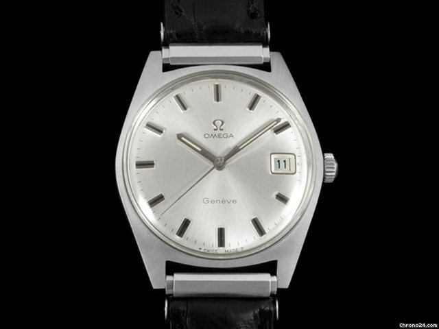 Omega 1969 OMEGA Vintage GENEVE Mens Dress Watch, Waterproof, Date WATCHES 2