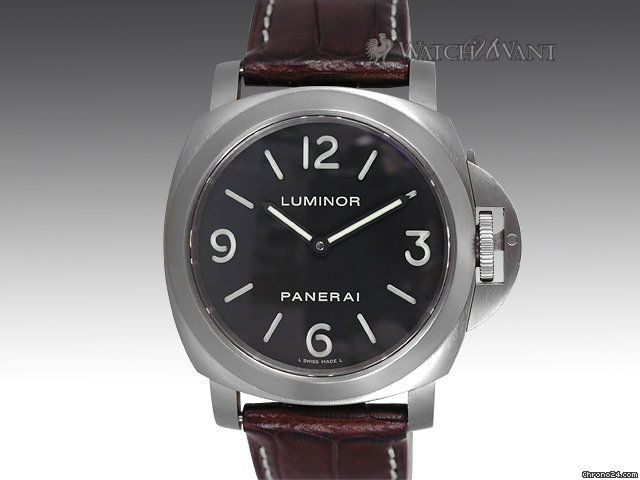 Panerai PAM 176 Luminor Base 44mm Titanium - Black Sandwich Dial WATCHES 2