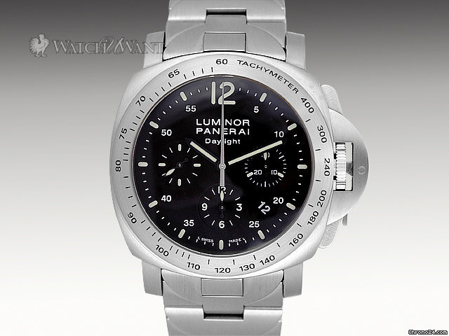 Panerai PAM 236 - Luminor Daylight Chronograph - 44mm Stainless Steel & Stainless Steel Bracelet - Boxes/Papers 100% Complete & As-New WATCHES 2