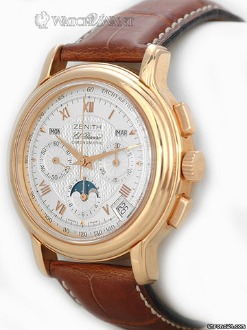 replica Zenith El Primero Chronomaster T Chronograph - 40mm Rose Gold - 17.0240.410 WATCHES 1 