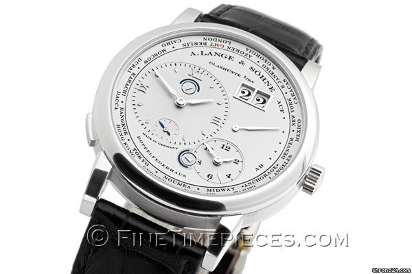 A. Lange & Sohne Lange 1 Zeitzone Platin + Platin-Faltschlie e - 116 . 025 WATCHES 2