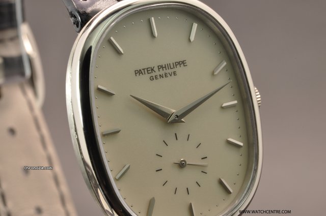 Patek Philippe 18k W/G Ivory Enamel Dial Ellipse B&P 3948 WATCHES 2