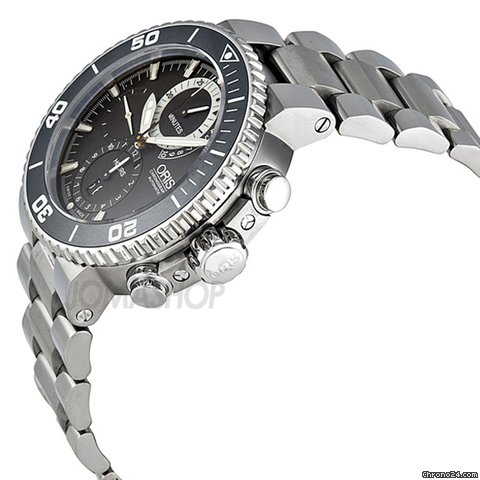 Oris Carlos Coste Cenote Automatic Chronograph Titanium Divers Mens Watch 674-7655-7184MB WATCHES 2