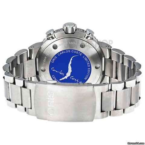 replica Oris Carlos Coste Cenote Automatic Chronograph Titanium Divers Mens Watch 674-7655-7184MB WATCHES 1