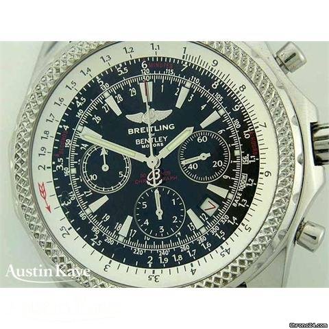 replica Breitling Bently Motors steel automatic chronograph on bracelet WATCHES 1