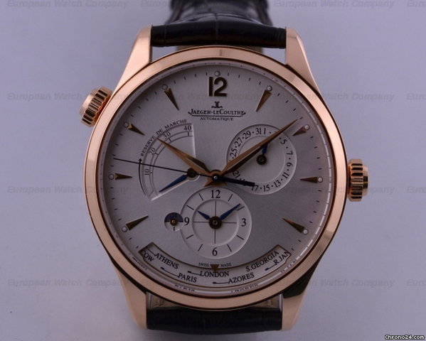 Jaeger-LeCoultre Master Geographic 18K Rose Gold Silver Dial 40MM WATCHES 2