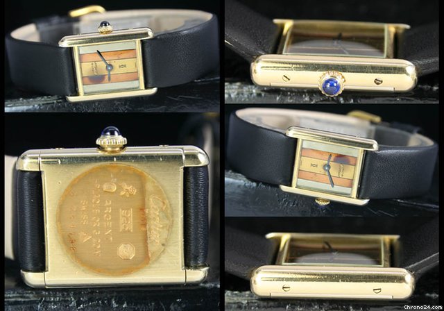 Cartier Must De Tank Vermeil Gold Plated WATCHES 2