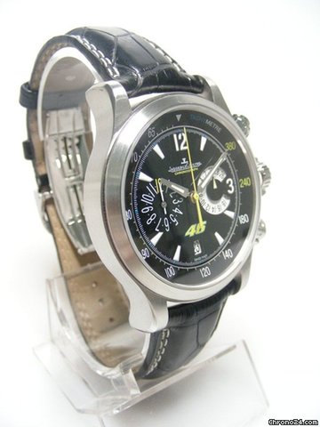 replica Jaeger-LeCoultre Master compressor chronographe limited edition "Valentino Rossi 46" 746 pieces steel/acier cadran noir/black dial WATCHES 1