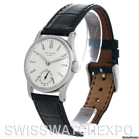 replica Patek Philippe Calatrava Vintage Stainless Steel Watch Ref 96 WATCHES 1