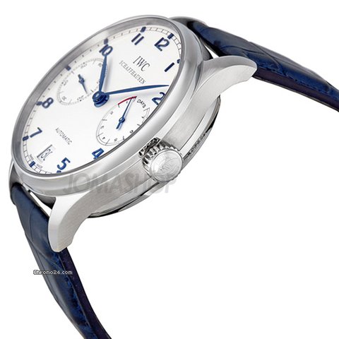 IWC Portuguese Automatic Steel Blue Mens Watch IW500107 WATCHES 2
