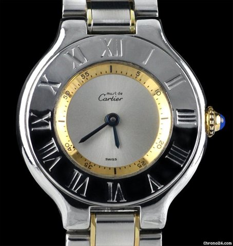 replica Cartier Must de 21 18K/SS Mid Size WATCHES 1
