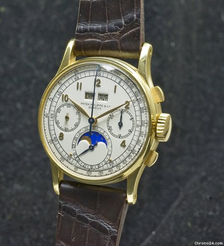 replica Patek Philippe 1518 yellow gold WATCHES 1