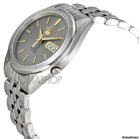 Seiko 5 Automatic Grey Dial Stainless Steel Mens Watch SNKL19 WATCHES 2