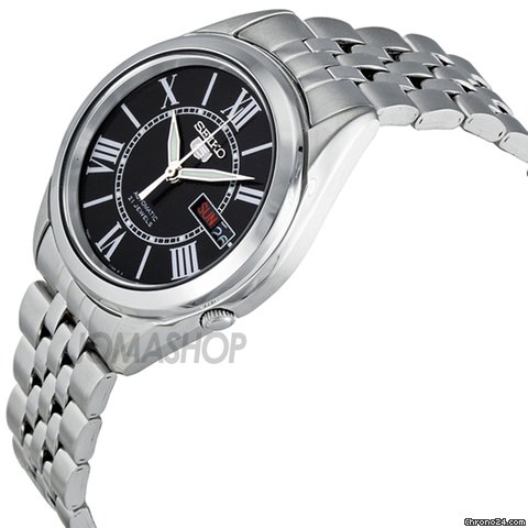 Seiko 5 Automatic Black Dial Stainless Steel Mens Watch SNKL35 WATCHES 2