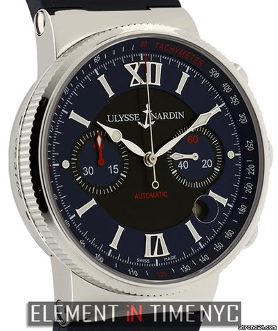 Ulysse Nardin Maxi Marine Chronograph Stainless Steel 41mm 353-66 WATCHES 2