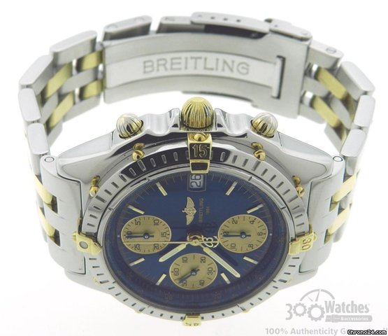 Breitling Chronomat B13050.1 18K Gold & Steel Automatic Chronograph Watch WATCHES 2