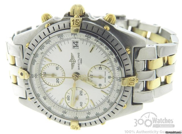 Breitling Chronomat 18K Gold & Steel Automatic Chronograph Date Watch WATCHES 2