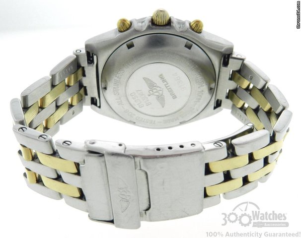 replica Breitling Chronomat 18K Gold & Steel Automatic Chronograph Date Watch WATCHES 1