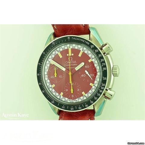 replica Omega Speedmaster "Michael Schumacher" steel automatic on strap WATCHES 1