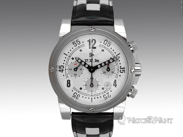 B.R.M GP44 Chronograph Ref. GP-44-102 44mm Titanium Case - Silver Dial - Black Hands - BNIB - Brand New WATCHES 2