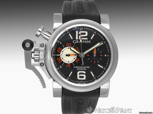 Graham Chronofighter Oversize "Black Ranger" Chronograph - 47mm Stainless Steel - 2OVAS.B07A.K10B WATCHES 2