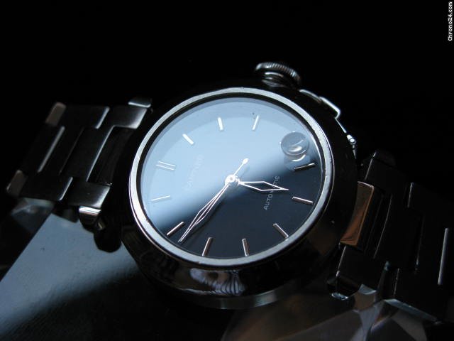 replica Cartier PASHA C AUTOMATIQUE DATEUR AVEC UN CADRAN BLEU NUIT + ETUI WATCHES 1