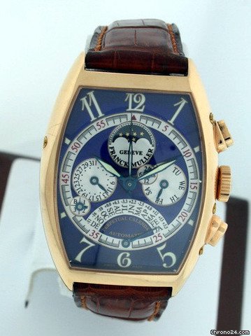 replica Franck Muller Perpetual Retrograde Chronograph 6850QPE Pre-owned WATCHES 1
