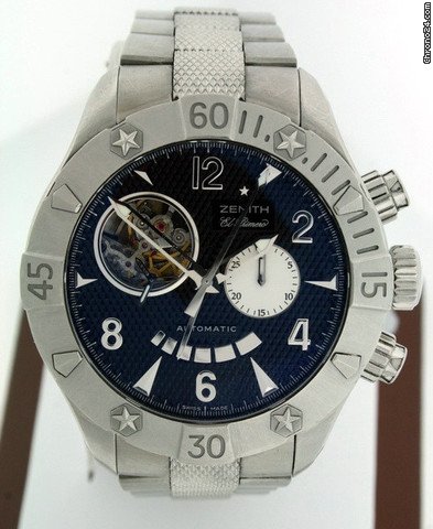 replica Zenith Defy Classic Open Chronograph 03.0526.4021/21.M526 Pre-owned WATCHES 1