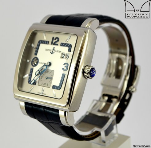 Ulysse Nardin 234.92/601 DUAL TIME QUADRATO ACCIAIO WATCHES 2